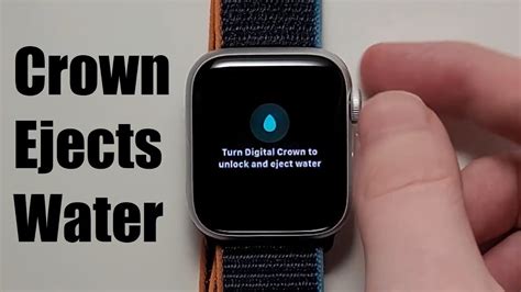 How to Turn Digital Crown to Unlock and Eject Water on Apple Watch.